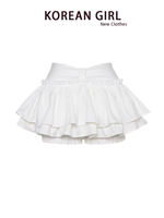 Ballet-style white skirt for women's autumn new style, pure and sensual, puffy cake skirt, petite A-line mini skirt thumbnail 4