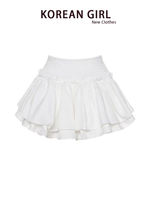 Ballet-style white skirt for women's autumn new style, pure and sensual, puffy cake skirt, petite A-line mini skirt thumbnail 6
