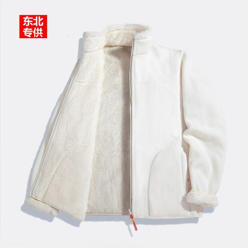 户外抓绒衣女男加厚冲锋衣内