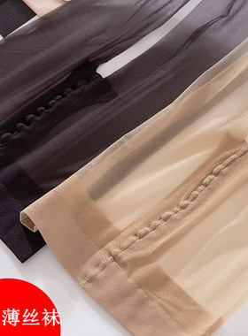 SK黑丝夏天0D超薄丝滑高个子加长款光腿神器黑色高透性感连裤袜女