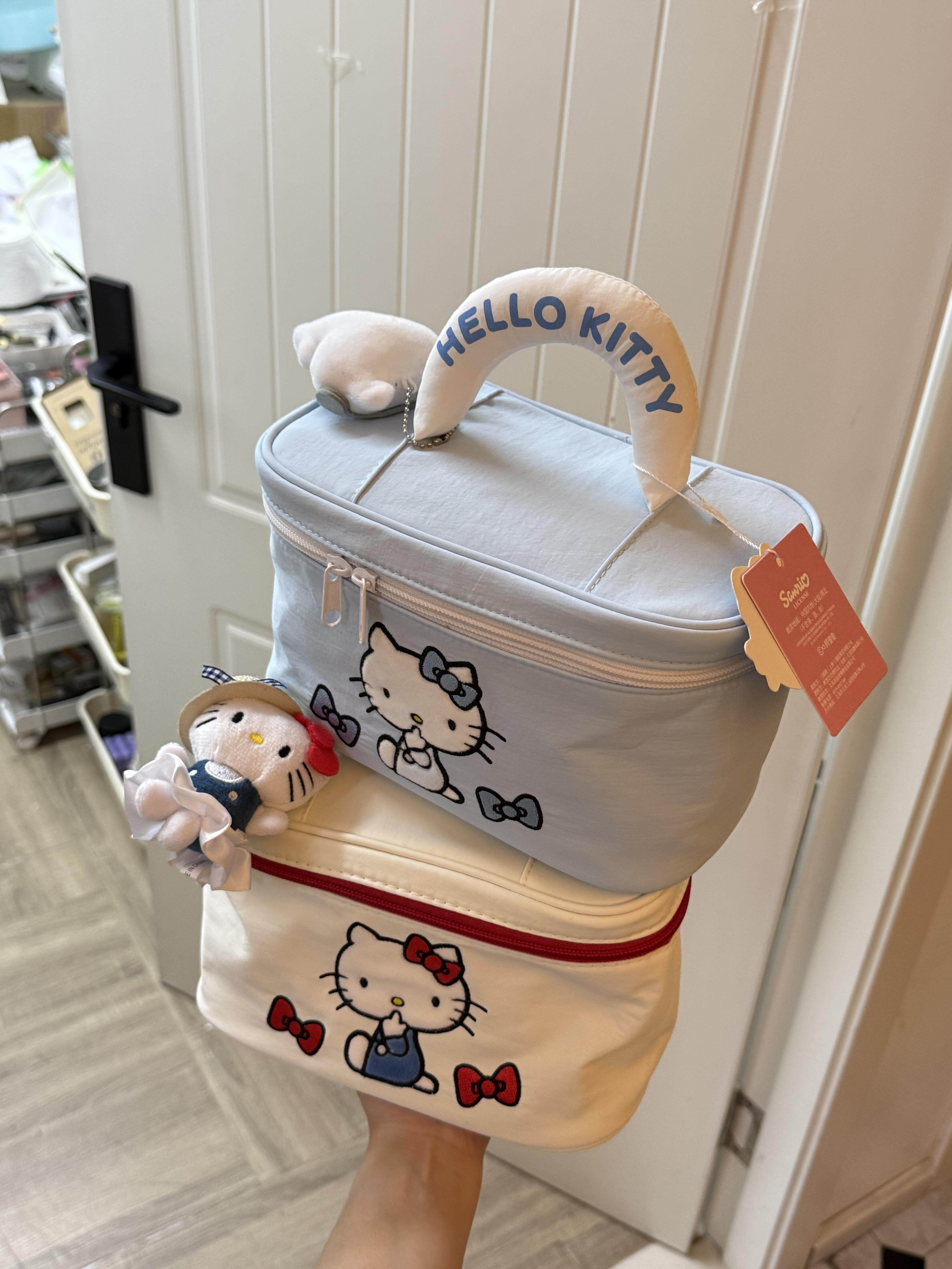 KT化妆包二选一！可爱卡通大容量收纳包便携手提化妆包收纳整理,收纳整理,化妆包,淘宝优惠券,粉丝福利购,淘宝优惠卷