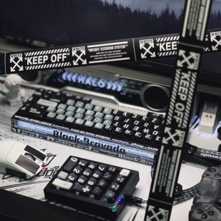 key 黑言诳语透明键帽PBT双皮奶键帽热升华ASA夜魔键帽 cerberus