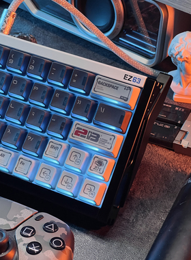 key cerberus《胶佬》核动力PBT透明五面热升华透光客制化 键帽