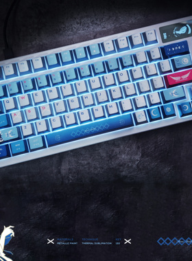 Key Cerberus《月之少女》原厂 金属漆核动力电竞游戏 热升华键帽