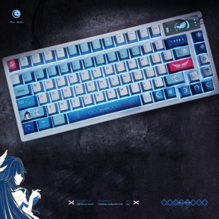 金属漆核动力电竞游戏 Key 原厂 月之少女 热升华键帽 Cerberus