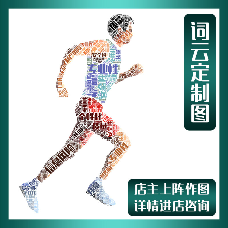 微词云图批量定制文字云词云图制作ppt词云文字插图排版快速出图