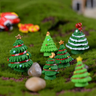 微景观大小号多肉可爱风圣诞树