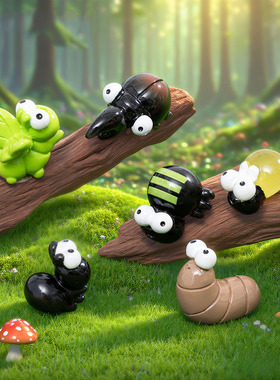 微景观简约创意蜘蛛蚂蚁昆虫园艺造景 DIY装饰品配件迷你树脂摆件