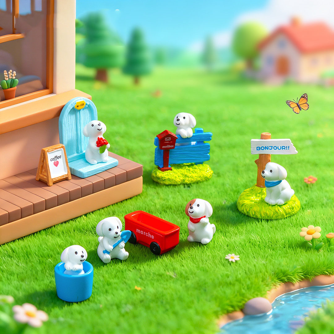 微景观创意可爱小狗指路牌木桩园艺造景 DIY装饰品迷你桌面小摆件,家居饰品,装饰摆件,淘宝优惠券,粉丝福利购,淘宝优惠卷