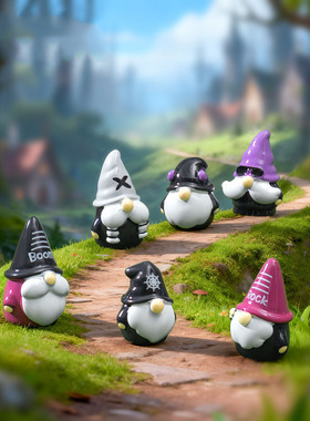 跨境新品微景观创意哥特风小矮人萌粒公仔 DIY装饰品迷你桌面摆件