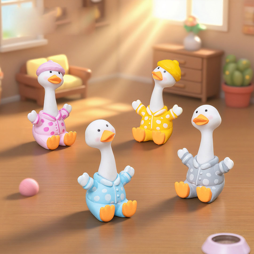 微景观创意摇头鸭萌粒公仔娃屋 DIY装饰品迷你车载桌面树脂小摆件,家居饰品,桌面摆件,淘宝优惠券,粉丝福利购,淘宝优惠卷