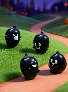 跨境微景观创意表情小怪兽萌粒公仔 DIY装饰品迷你桌面树脂小摆件