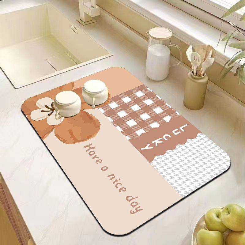 厨房沥水垫硅藻泥隔热杯垫餐桌吸水防滑桌垫餐盘垫化妆室浴室桌垫,居家布艺,餐垫,淘宝优惠券,粉丝福利购,淘宝优惠卷