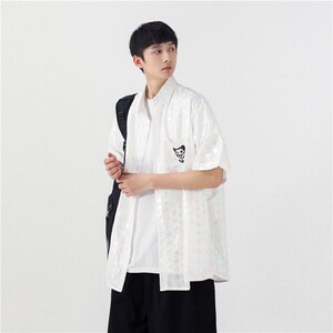 夏季新款潮流港风 男女短袖 舒适 宽大运动风1404-1-c31-P55图片