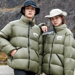 1404-2-D827—P198高品质印花90绒 羽绒服潮流时尚简约休闲百搭1图片