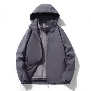 休闲男女 装新品中性 港风冲锋衣 多巴胺穿1404-2-6881三合一p75图片
