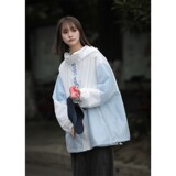 1404-3-9122-P80新款时尚青少年潮流宽松连帽防晒衣--男女同款，男装防晒衣，星座1404-3