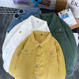 1404-2-S15-P65男女新款休闲精品潮牛仔夹克衫款男外套，男装工装外套，星座1404-1