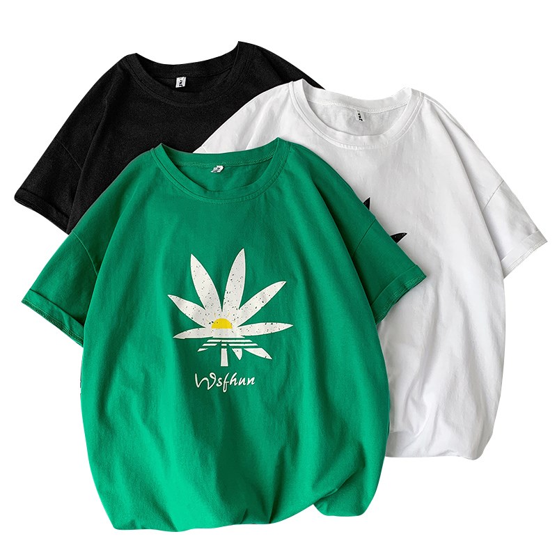 21新款男女款潮流新织带港风短袖纯棉夏季体恤D港714--T099，女装T恤，星座1404-3