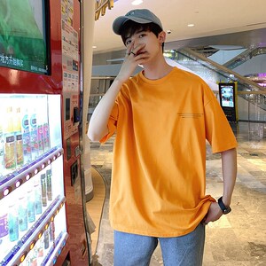 1404-1-1066-p30男士夏新款时尚港风体恤短袖高品质纯棉T恤m图片