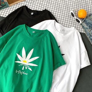 714-2-T099男女款新t恤港风短袖棉夏体恤情侣款
