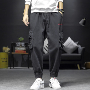 男款精品休闲裤工装秋冬新款港风潮流收脚裤子714-3K