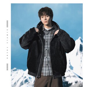 1404-2-22970-p153--2025休闲宽松青少年 百搭 防风 防水外套图片