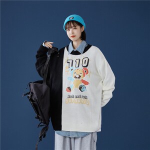 1404-2-wy02-P65男女秋冬款日系高领休闲时尚毛衣潮图片