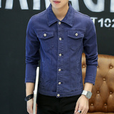 1404-2-S15-P65新款年男款修身休闲精品牛仔夹克潮潮x，男装夹克，星座1404-1