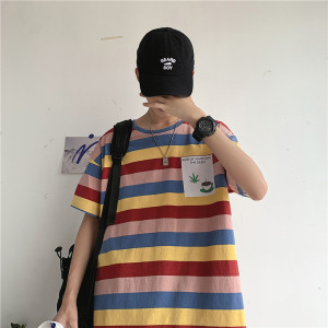 714-2-T095-p35男装新款女港风短袖t恤夏季t恤衫潮h图片