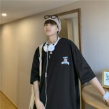 1404-2-T072-25男装新款港风短袖棉麻夏数码印花体恤男女g好，男装T恤，星座1404-3