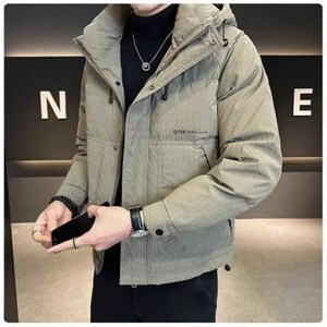 1404-2-XS402—P159高品质印花50绒棉衣潮流时尚简约休闲百搭1帅图片
