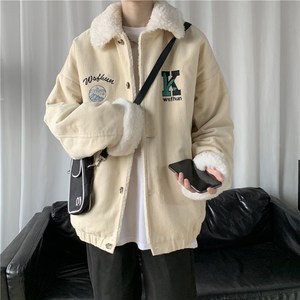 1404-2-m06-单75棉衣P110男女生上衣新款港风夹克灯芯绒款休闲外图片