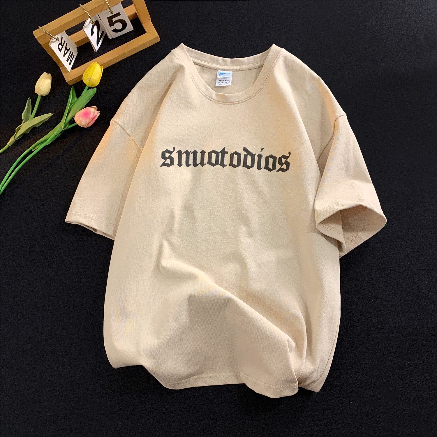 1404-3-988-P35新款时尚-青少年潮流宽松短袖情侣款T恤,男装T恤,星座1404-3