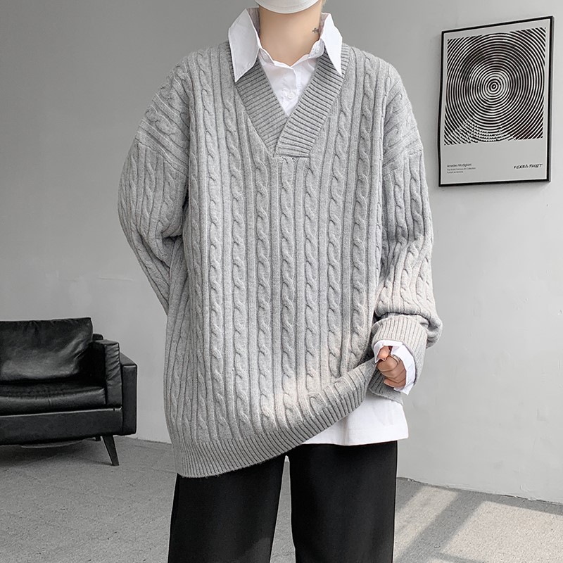 1404-2-9003-p85--2025休闲 宽松 立体 青少年 百搭毛衣，男装针织衫/毛衣，星座1404-1