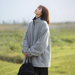 1404-1-2-93332一P80男女 棉百搭新款羊粒绒 港风 夹克 男外套0=1图片