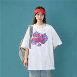 1404-2-T059-P35款短袖女夏季中性風(fēng)牌港風(fēng)t恤上衣，女裝T恤，星座1404-3