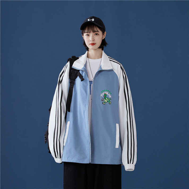 714-1-S611男生20女款中性外套日系精品男时尚休闲情侣夹克图片
