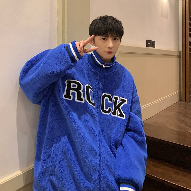 男女加厚新款棉服羊羔毛港风棉外套1404-1-k9370-P105,男装夹克,星座1404-3