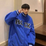 男女加厚新款棉服羊羔毛港风棉外套1404-1-k9370-P105，男装夹克，星座1404-3