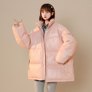 1404-1-9019-p110男女加厚棉衣 新款港风中性外套御寒棉服图片