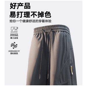 1404-2-3501-p66--2025 休闲宽松 立体青少年百搭 冲锋裤图片
