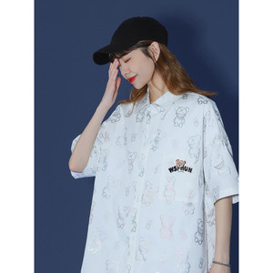 休闲2021 男女装新品精品港风衬中性风衬衫714-2-C28-p53图片