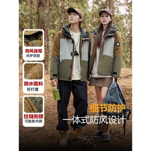 1404-2-D818—P308高品质印花 90绒羽绒服潮流时尚简约休闲百搭1图片