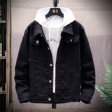 1404-3-S15-P65新款男修身进口休闲精品牛仔夹克衫男款潮b，男装夹克，星座1404-1