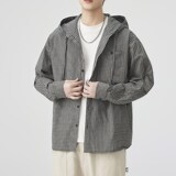 1404-1-45580一50男女衬衫百搭新款港风夹克男生衬衣，男装夹克，星座1404-1