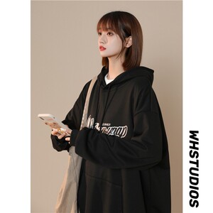 1404-3-WY16-P55新款时尚青少年潮流宽松连帽夹克男女外套