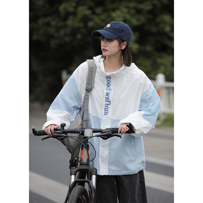 1404-1-9122-P80新款时尚-青少年防晒衣潮流宽松连帽夹克男女外,男装防晒衣,星座1404-3