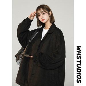 1404-1-9329-p85高品质棒球服潮流冲锋衣时尚简外套休闲百搭,方跟黑色过膝长靴搭配图片