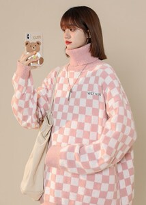 1404-1-703-P60男女秋冬款日 系行圆领领休闲 时尚毛衣图片